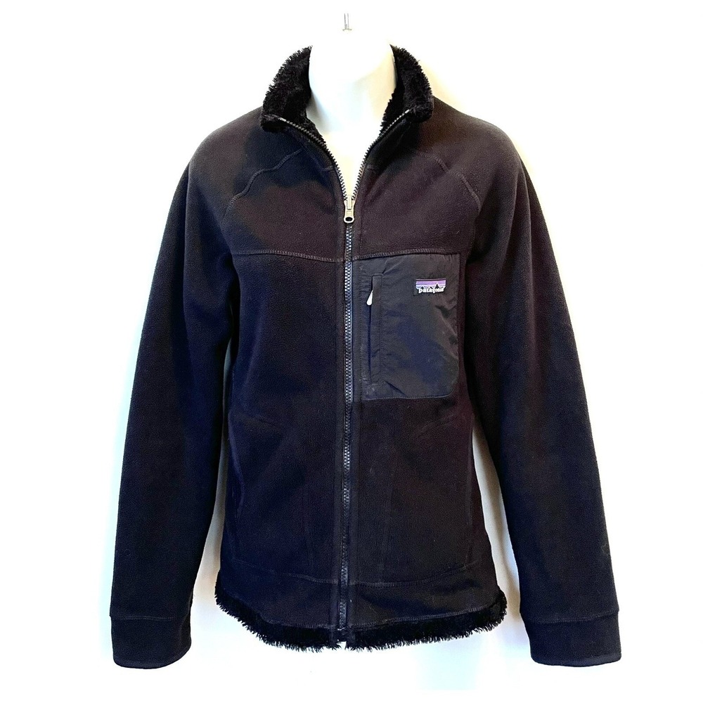 Patagonia Synchilla Windzone Reversible Fleece Jacket Womens XS Black - Picture 3 of 9